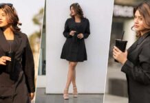 ‘Lock Upp’ Fame Anjali Arora Gives Away Boss Lady Vibes In A Black Blazer Dress As She Shows Off Her S*xy Legs Social Media fame Anjali Arora Sizzles in Hot Black Blazer Dress