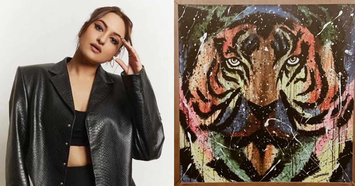 Sonakshi Sinha gifts a thematic painting made by her to 'Dahaad' creators