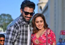 Sreenivas Bellamkonda & Nushrratt Bharuccha arrive in Lucknow for the promotions of the upcoming action-packed film ‘Chatrapathi’