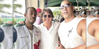 Tom Cruise seen with Vin Diesel, Ludacris at Formula One Miami Grand Prix