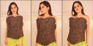 Uorfi Javed Latest Tree Bark Top Leave Netizens Laughing, Say “Mujhe Laga Gobar Ka Thepla Hai”