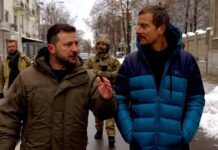 “War Zone: Bear Grylls Meets President Zelenskyy” premieres on Discovery and discovery+ on 15 May