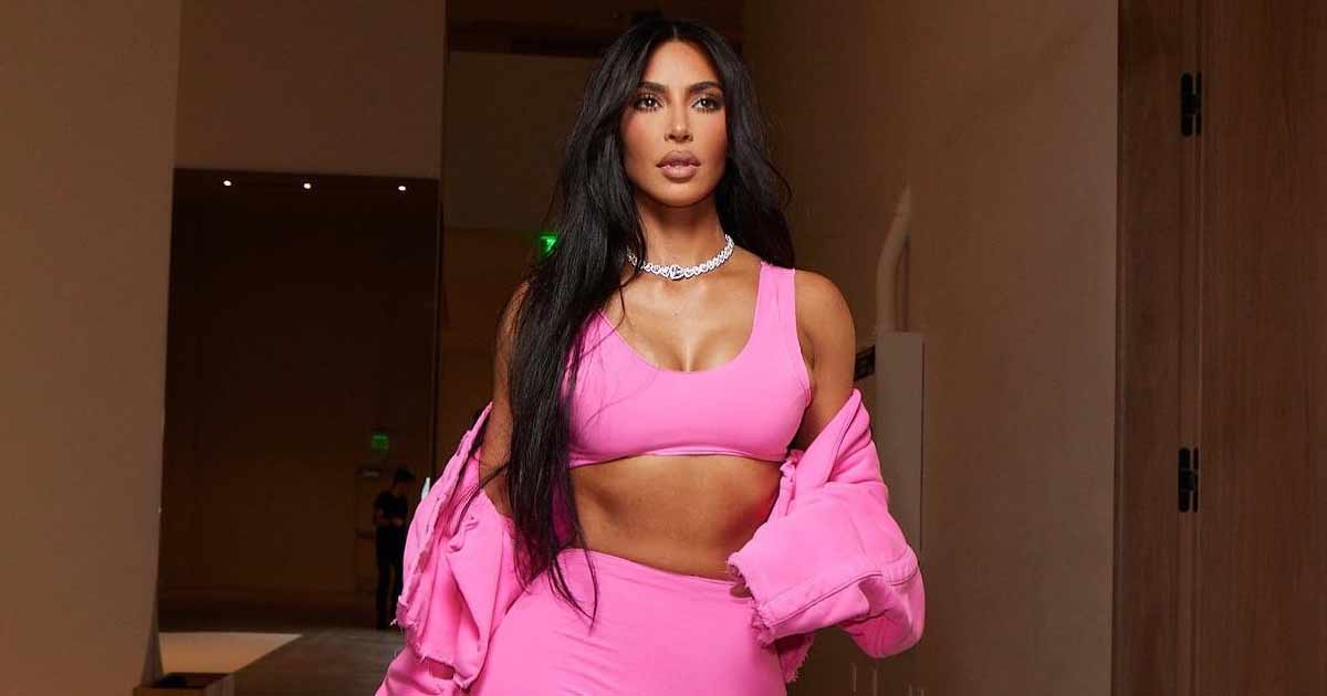 When Kim Kardashian Wore A Black Vintage Gown That Hid Her N*pples With Two Straps