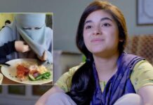 Zaira Wasim Slams A User Questioning Woman Eating While Wearing Her Niqab!