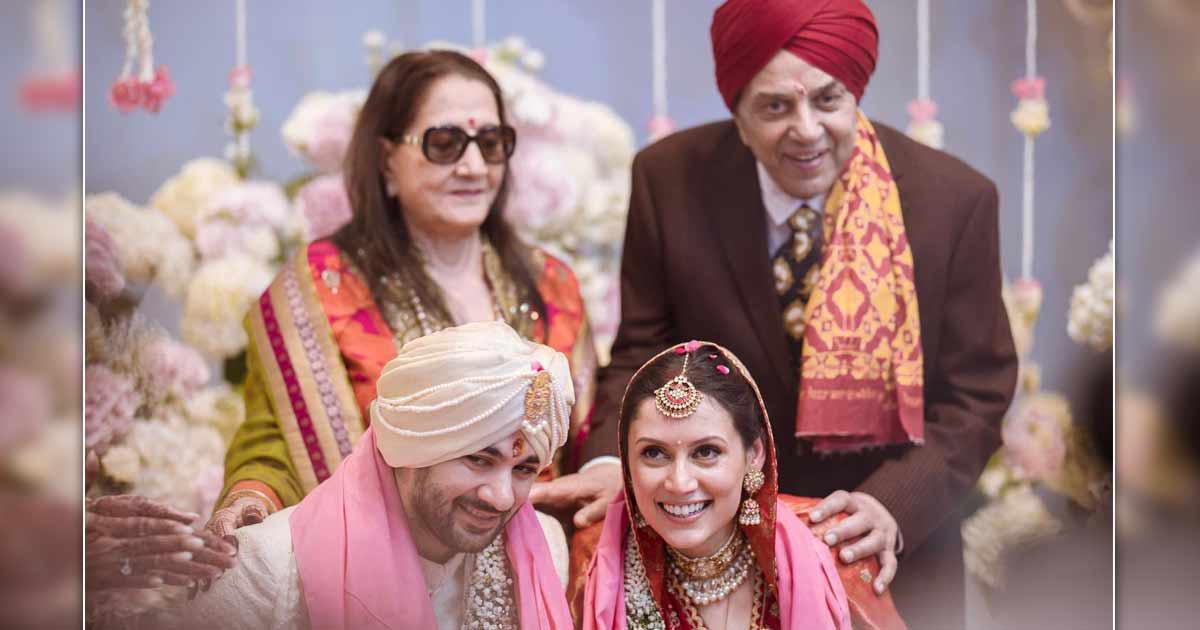 Dharmendra Cheers In An Adorable Picture With First Wife Prakash Kaur, From Sunny Deol's Son's Karan Deol's Wedding, Brutally Trolled For Hema Malini's Absence