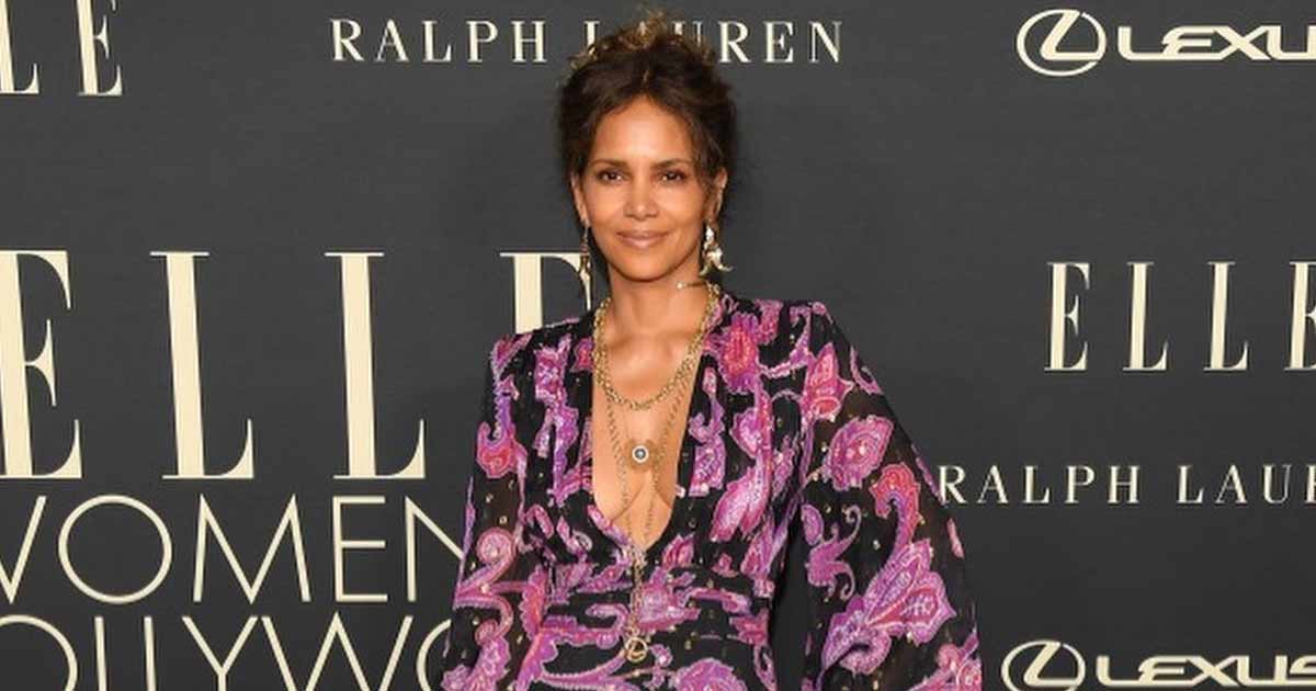 Halle Berry Takes Her Hotness Game A Notch Higher As She Dons A Satin Slip Dress Flaunting Her Toned Legs & Cleav*ge, Giving Us Catwoman Energy!