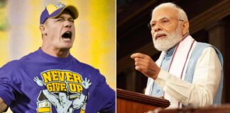 John Cena Posts Narendra Modi Photo