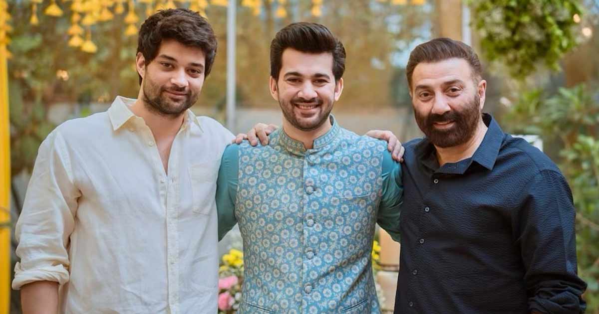 Karan Deol Writes Drisha Roy's Name For His Mehndi Ceremony But His Father Sunny Deol's Mehndi Is Winning The Internet