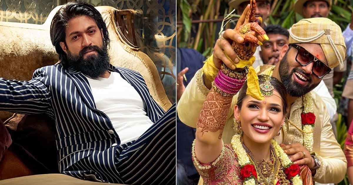 'KGF' star Yash dazzles in a dance at Abhishek Ambareesh's wedding bash