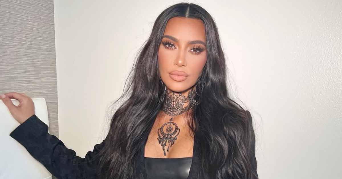 Kim Kardashian Lays Down On SKIMS Model In Faux Leather Two-Piece Swimsuit  & Flaunts Her Sultry Side, Ridiculed Netizens Say Why I Felt Like I'm In  P*rnhub Section