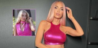 Megan Fox Once Turned Casual Street Fashion S*xy By Wearing A Hot Pink Metallic Co-Ord & Flashing Her Washboard Abs