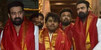 Prabhas seeks blessings at Tirupati Balaji temple