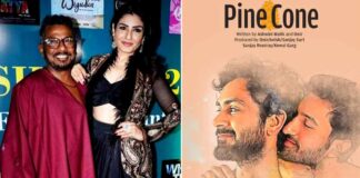 Raveena felicitates Onir with Kashish Rainbow Warrior Award for 'Pine Cone'