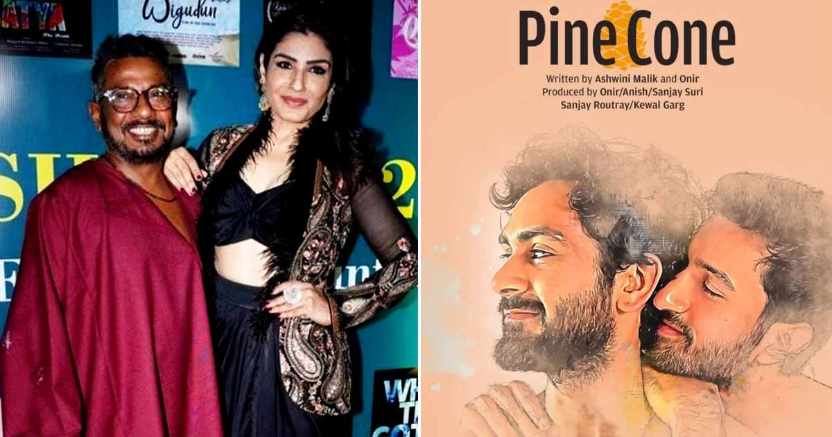 Raveena felicitates Onir with Kashish Rainbow Warrior Award for 'Pine Cone'