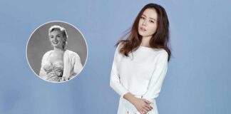 When Son Ye-Jin Had Her Marilyn Monroe Moment Trying To Avoid A Wardrobe Malfunction In A Sultry White Off-Shoulder Gown