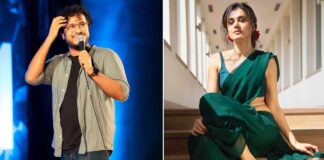 Abish Mathew tells Taapsee, 'Both eyes shut is best way to watch anything you do on screen'