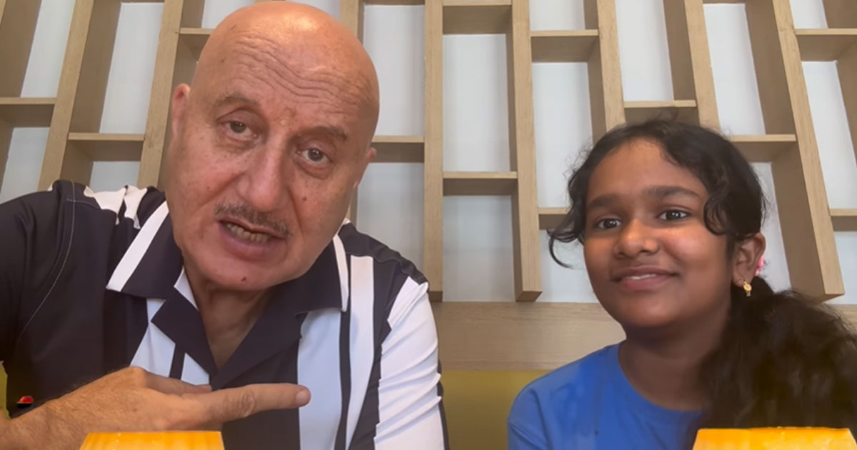 Anupam Kher Has Lunch With Best Friend Satish Kaushik's Daughter Vanshika