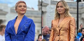Emily Blunt’s Blazer Was Popping Open In Front Of The Whole World At Oppenheimer’s Event, Here’s How Florence Pugh Saved Her From A Wardrobe Malfunction Florence Pugh Saves The Day For Emily Blunt By Averting A Major Wardrobe Malfunction Of Her Revealing Gold Jacket