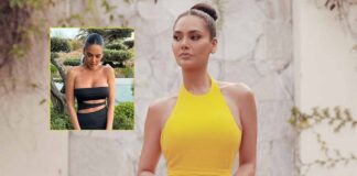 Esha Gupta Exhibits Her B*sty Cl*avage In A Body-Hugging Strapless Black Dress Flaunting Her Breathtaking Curves