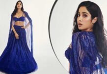 Janhvi Kapoor Drops Jaws In Her Shimmery Blue Lehenga As She Walks The Ramp
