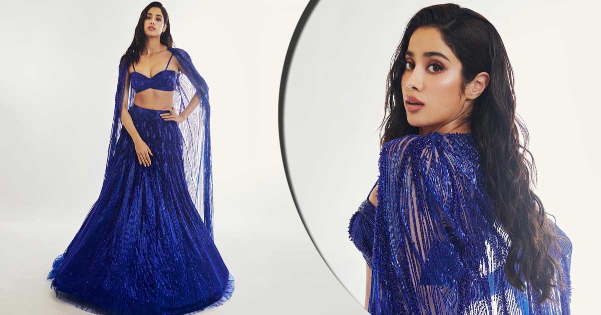 Janhvi Kapoor Drops Jaws In Her Shimmery Blue Lehenga As She Walks The Ramp