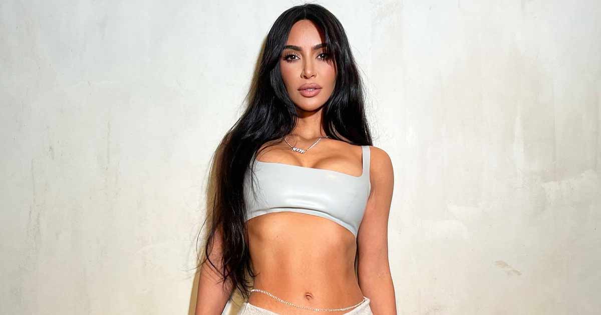 Kim Kardashian Almost Flashes Her B**bs While Trying On A S*xy Neon Green  Lingerie From Her New Collection, Dodges The Wardrobe Mishap Like A Pro