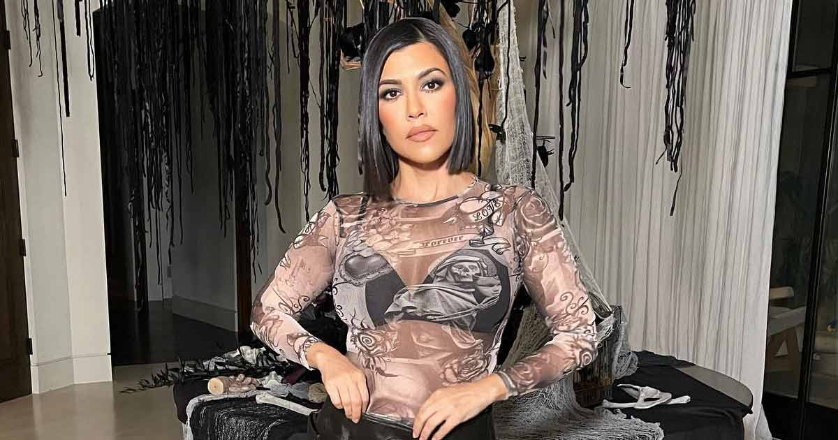 Kourtney Kardashian Channels Her Inner Barbie Donning A Hot Pink Cut-Out Swim Suit Flaunting Her Growing & Glowing Baby Bump