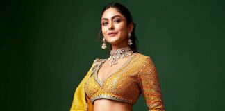 Mrunal Thakur exudes elegance in a traditional saree in '#Nani30' first look
