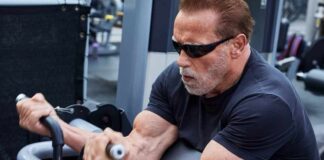 Schwarzenegger pumps iron, flaunts strength weeks before turning 76
