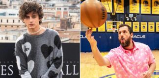 Timothee Chalamet, Adam Sandler play basketball together, confuse fans