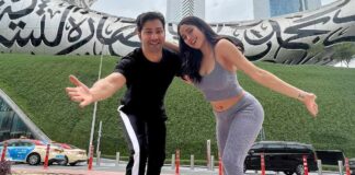 Varun Dhawan, Janhvi Kapoor surprise fans at special screening of 'Bawaal'