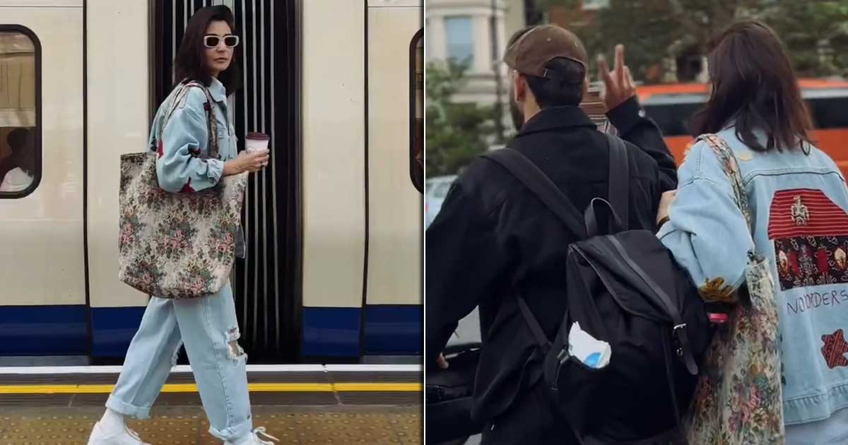 Anushka Sharma Takes A Stroll In London Clad In Denim From Head-To-Toe As  Hubby Virat Kohli Turns Her Photographer - Watch