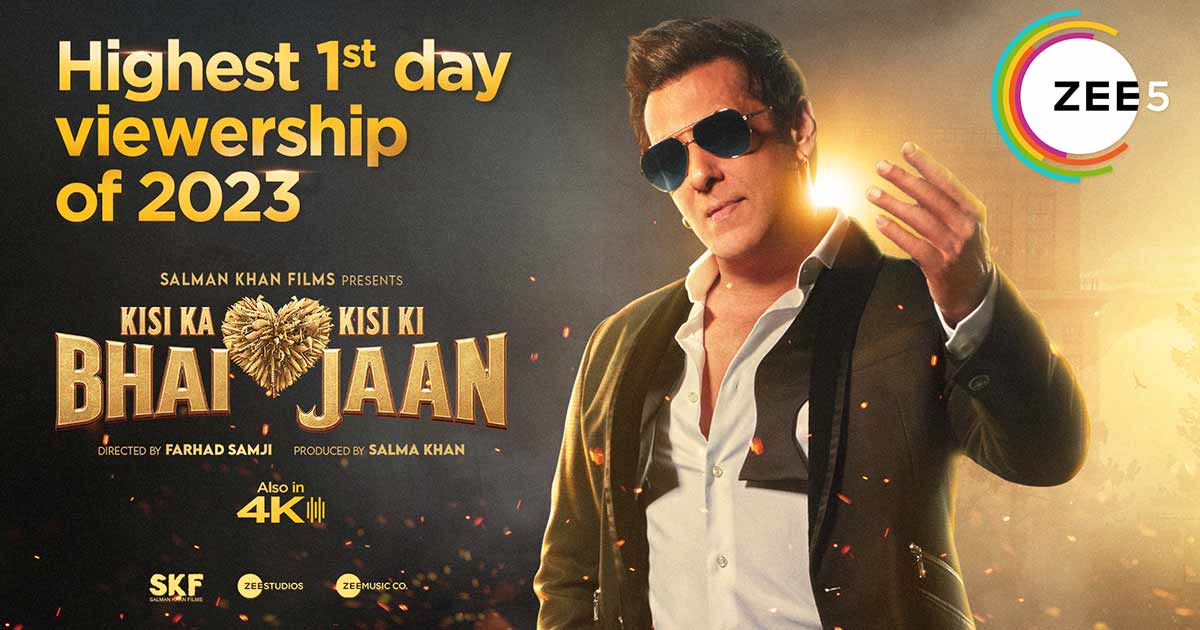 ZEE5 Global's 'Kisi ka Bhai Kisi Ki Jaan' Sets New Milestones, Clocks Highest Release Day Viewership of 2023