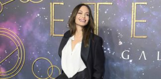 Angelina Jolie Ain’t Only Doting But Also A Super Stylish Mum To Her Kids As She Dons S*xy Lace Top With Matching Blazer, Check Out!