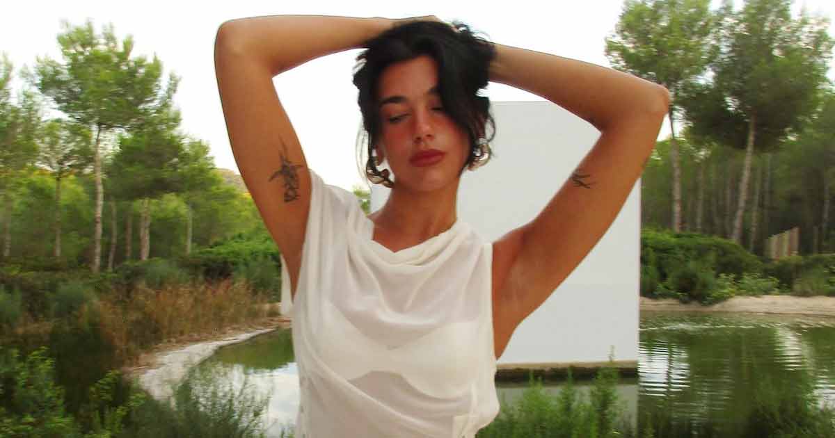 Dua Lipa Leaves Nothing To Imagination In A White Transparent Attire Styled With Itsy Bitsy Bikini