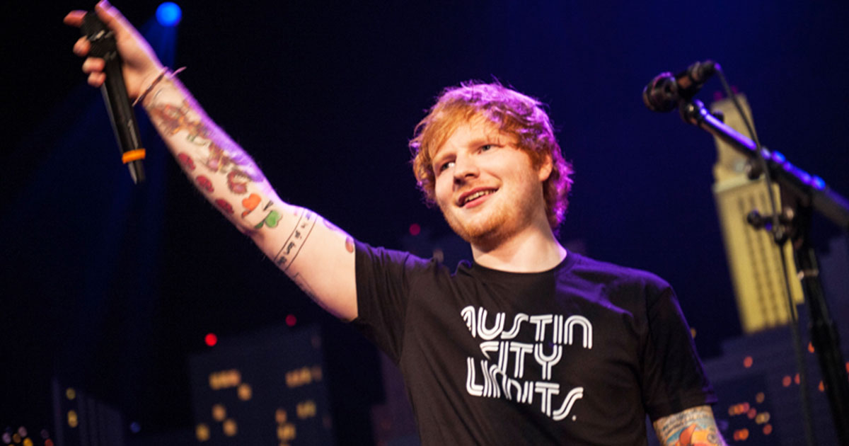 Ed Sheeran surprises fans by working a shift at Lego store