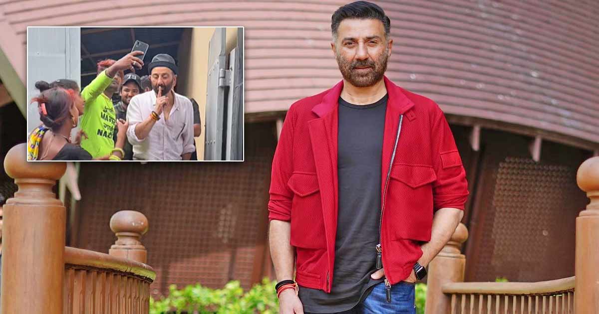 Gadar 2 Actor Sunny Deol Hushes Poor Female Fan As She Accidentally Touches Him For A Selfie - See Video Inside