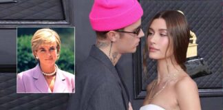 Hailey Bieber Dons Short & S*xy Bright Orange Shorts With Baggy T-Shirt Nailing The Princess Diana’s Iconic Vintage Look As She Walks In Style With Justin Bieber, Check Out!
