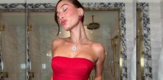 Hailey Bieber Turns Into A ‘Glazed Donut’ As She Exposes Her Toned Long-Legs In A Red Hot Tiny Dress Owning Strawberry Makeup Trend, Check Out!