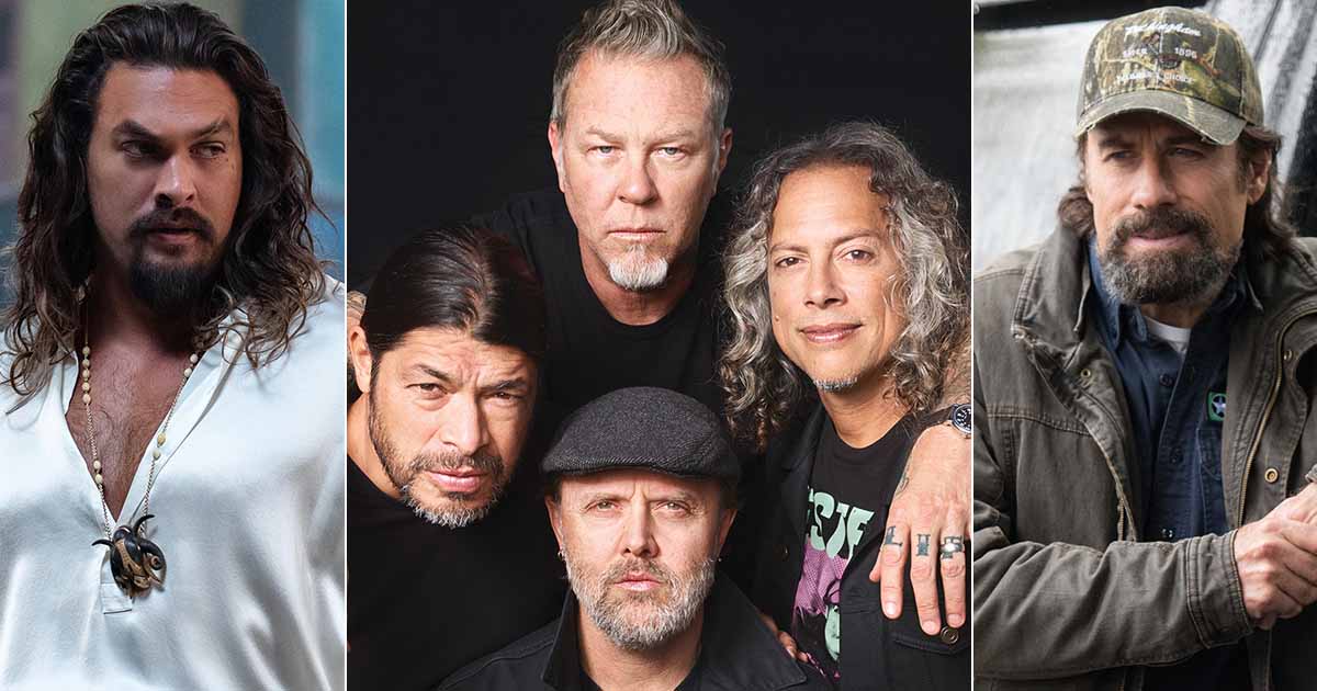 Jason Momoa spotted in Metallica concert alongside John Travolta