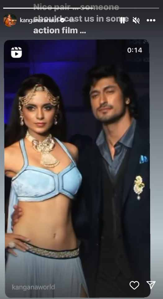 Kangana Ranaut Feels She Looks Great With Vidyut Jammwal & Someone Should Cast Them Together
