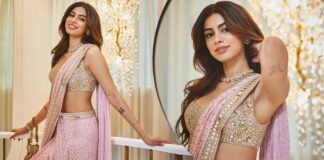 Khushi Kapoor’s S*xy Bralette Blouse With An Elegant Mirror-Worked Saree In Blush-Pink Colour Will Make Your Partner Drool Over That ‘Patli Kamariya’ At Your Roka Ceremony! Khushi Kapoor’s S*xy Bralette Blouse With An Elegant Mirror-Worked Saree In Blush-Pink Colour Will Make Your Partner Drool Over That ‘Patli Kamariya’ At Your Roka Ceremony - Check Out