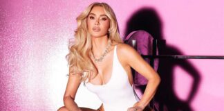Kim Kardashian Once Ditched It All Opting To Cover Her T*ts With Her Arm When She Did A N*De Glitter Photoshoot