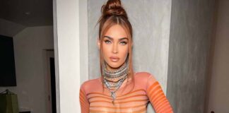 Megan Fox Once Covered Her Curvaceous Figure & B**bs Only With A Black Leather Jacket & Went Braless