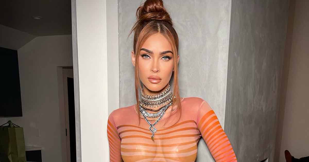 Megan Fox Once Covered Her Curvaceous Figure & B**bs Only With A Black Leather Jacket & Went Braless