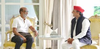 Rajinikanth meets Akhilesh in Lucknow