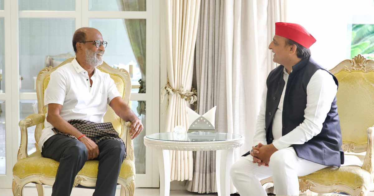 Rajinikanth meets Akhilesh in Lucknow