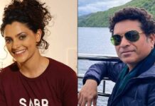 Saiyami Kher impresses Sachin Tendulkar with her 'Ghoomer' style bowling