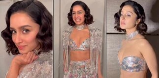 Shraddha Kapoor Takes Beauty To Another Level With Her Busty Cleav*ge On Display In A Silver Ab-Flaunting Lehenga