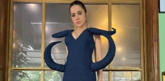 Uorfi Javed Dons A Bizarre Bralette Made Of Screws Pairing It With A Thigh-High-Slit Skirt, Gets Trolled As One Calls Her “Olx Se Khareedi Hui Sasti Ariana Grande” Urfi Javed Gets Brutally Trolled For Wearing Bralette Made Of Screws Along With Thigh High Slit Skirt As She Entered Bigg Boss OTT